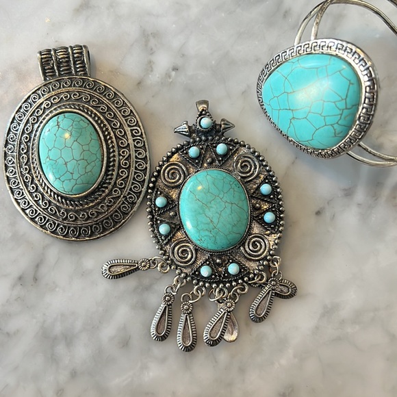 Turquoise Costume Jewelry - Picture 2 of 2